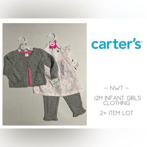 🆕CARTER’S - 12M - NWT - INFANT GIRLS 2+PC FLORAL OUTFIT LOT